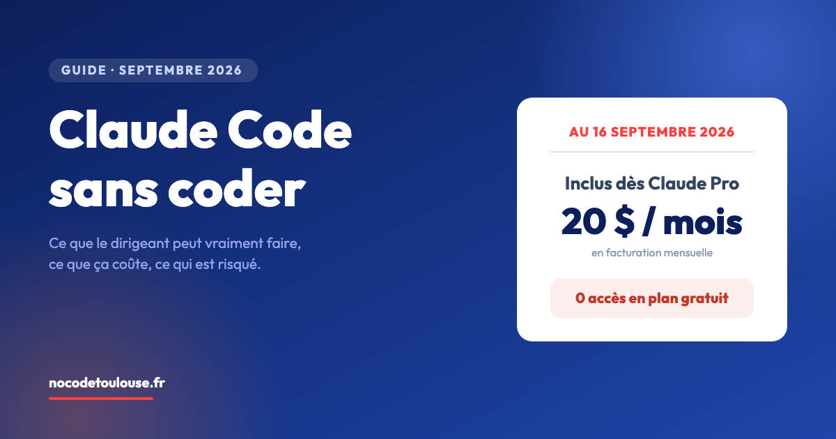 Claude Code sans savoir coder : usages, prix et limites pour un dirigeant en 2026